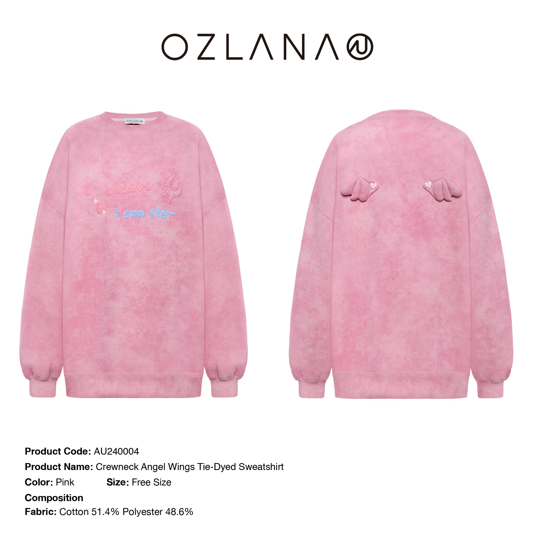 Pink on sale white sweatshirt