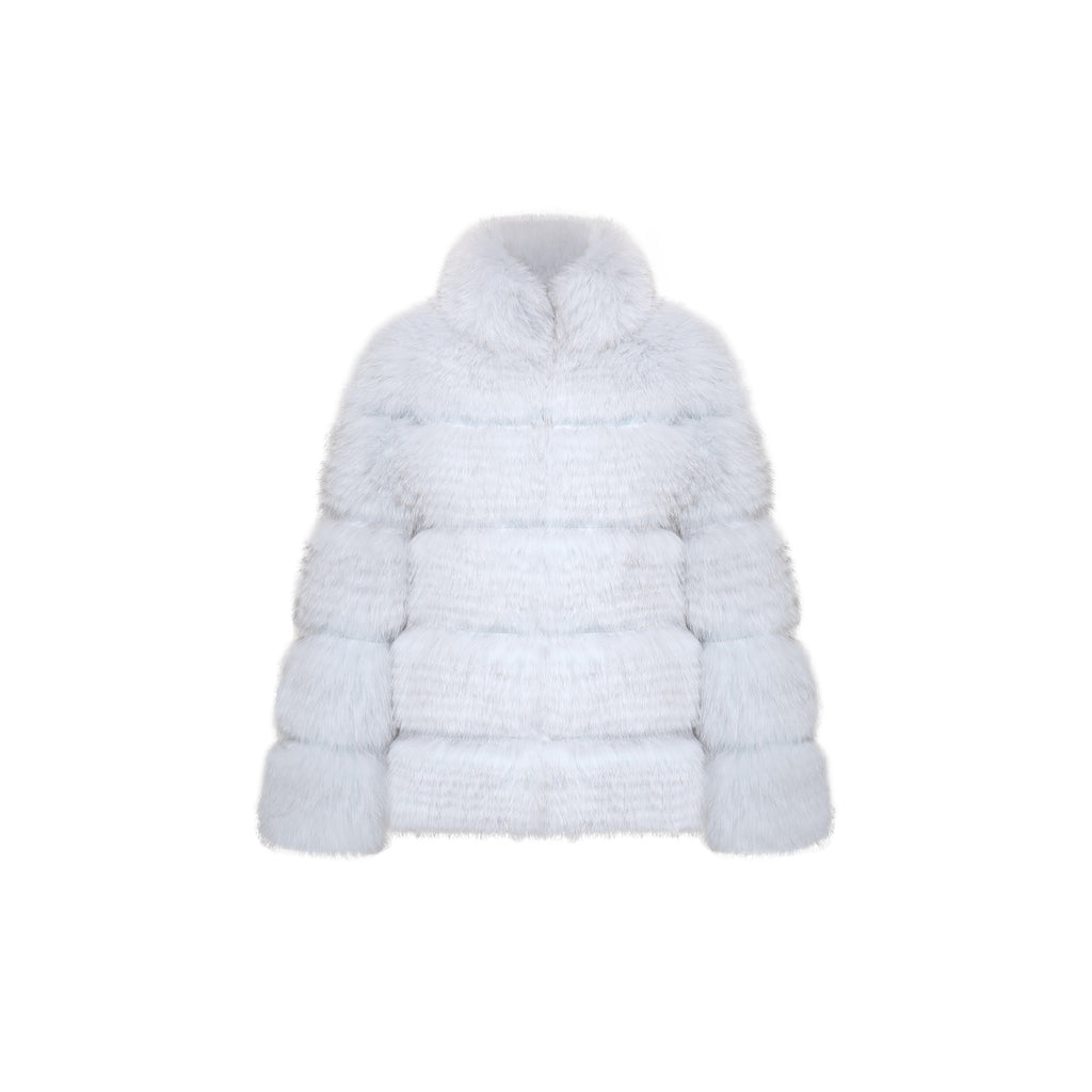 Designer Fox Fur Collar White Goose Down Jacket For Women Thick, Warm Winter  Extra Long Puffer Coat With Windbreaker From Tomwei, $244.22